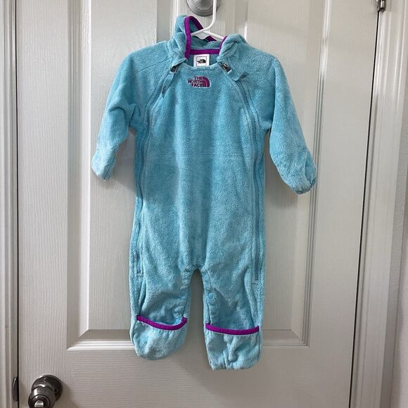 The North Face Buttery Fleece Bunting Suit Infant Girls Size 6-12 Months - Picture 7 of 16